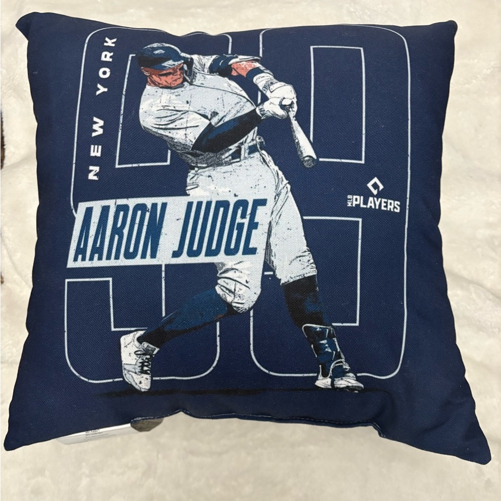 New York Baseball Accent Pillow - Blue